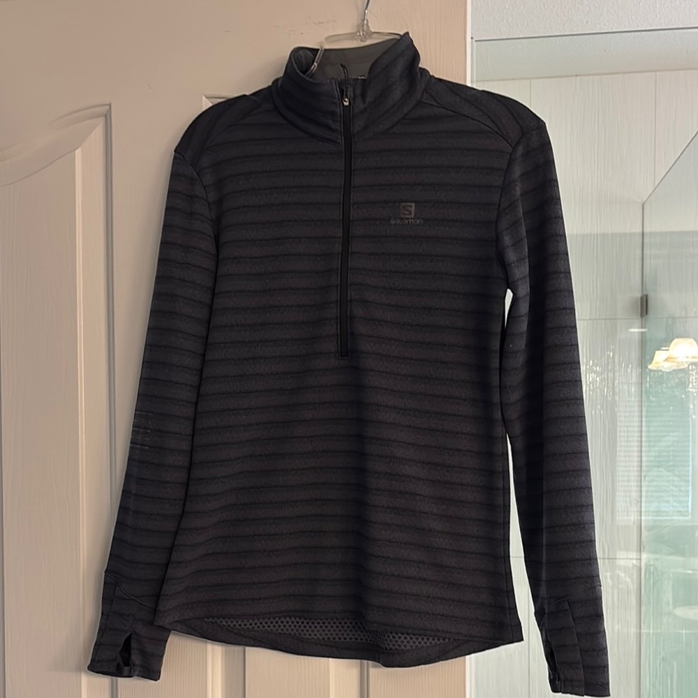 Salomon Women’s Black Striped Sweater